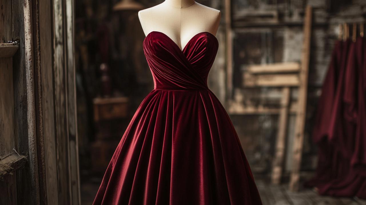 Robe de Soirée Empire Grande Taille Moulante et Asymétrique en Velours: El Vestido Perfecto para Mujeres con Curvas